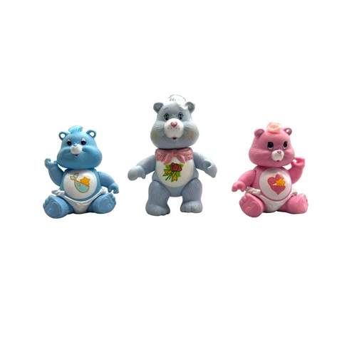 Vtg 1984 American Greeting Care Bear Baby Hugs Tugs & Grams 3" Poseable Figures Cover