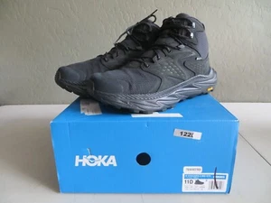 HOKA One One Anacapa 2 Mid High Gore-Tex GTX Hiking Shoes Boots Mens 11 D Black - Picture 1 of 6