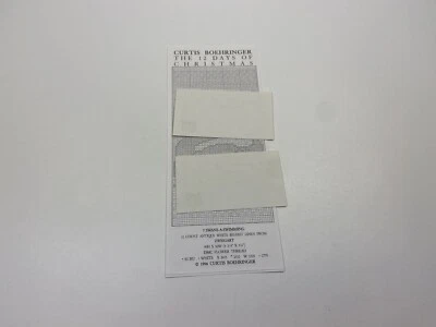 Curtis Boehringer 12 Day Of Christmas 7 Swans-a-Swimming Cross Stitch Pattern 1M - Image 1 of 3