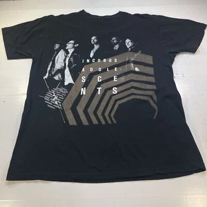 INCUBUS ADOLESCENTS TOUR MUSIC CONCERT TEE T SHIRT Mens L Black  - Picture 1 of 3