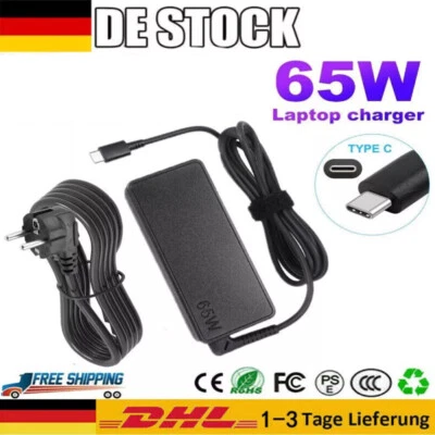 65W USB-C Typ C Laptop Ladegerät Netzteil für Samsung HP Lenovo Universal - Bild 1 von 4