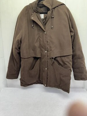 Abrigo de Invierno Jacqueline Ferrar X-Large Sudadera con Capucha Marrón  Foto 1 de 4