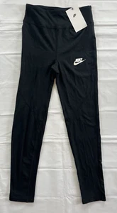 NWT Nike Girls Size Lg Tight Fit Black Leggings Athletic Pants CU8248-010 - Picture 1 of 6