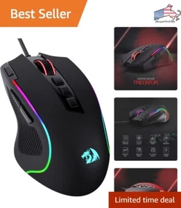 8000 DPI Wired Optical Gamer Mouse with 11 Programmable Buttons & RGB Backlit - Picture 1 of 11