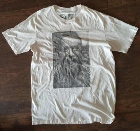Conor McGregor Roots of Fight T-shirt Large Pre-owned White Cover