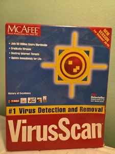 McAfee Vintage Virus Protection Removal Device Software New Sealed Scanner CD - Picture 1 of 8