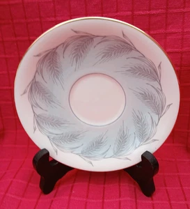 Vintage Aynsley English Fine Bone China Saucer "Blue Wheat" Pattern VGC - Picture 1 of 3