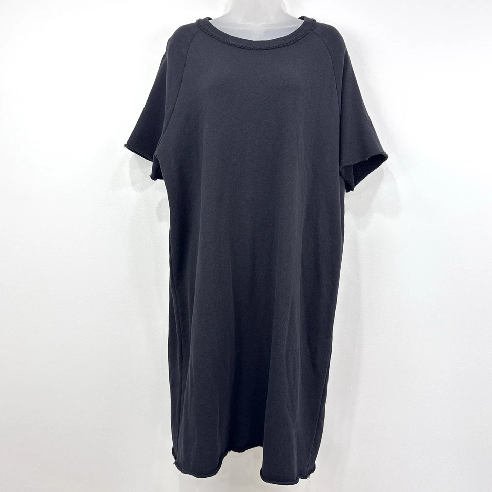 Vestido Eileen Fisher Mujer L Algodón Orgánico Forrado de Vellón Sostenible Mínimo Foto 1 de 4