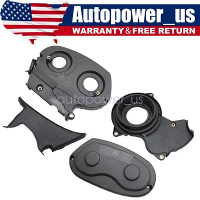 FOR Chevy CRUZE AVEO SONIC Pontiac G3 1.6 1.8 Timing Belt Cover Outer-Inner Set - Image 1 of 4