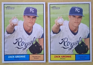 2010 Topps Heritage #94 - Zack Greinke - NAMEPLATE Color Variation - SSP - Picture 1 of 2