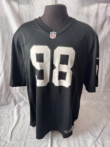 Maglia calcio uomo Nike Las Vegas Raiders Maxx Crosby #98 taglia XL - nera - Foto 1 di 12