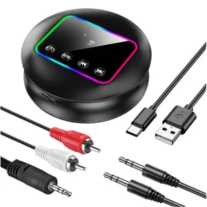 NFC Bluetooth 5.4 Transmitter Receiver,Bluetooth Audio Adapter with RGB3447 - Afbeelding 1 van 9