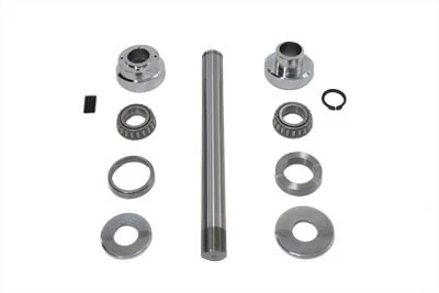 Kit de taza de cuello de horquilla rastrillada de 3" cromada para Harley Davidson Foto 1 de 1