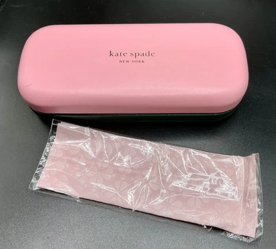 KATE SPADE DURO ROSA VERDE ESTUCHE GAFAS TELA ver foto imperfección Foto 1 de 4