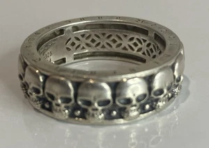 Thomas Sabo 925 Sterling Silver Skull Ring Rebel at Heart Chunky Size O 10.90g - Picture 1 of 8