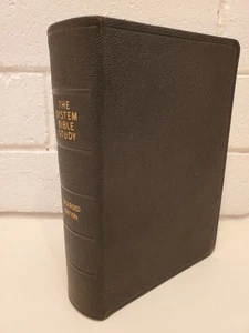 THE SYSTEM BIBLE STUDY ENLARGED EDITION 1968 JOHN RUDIN KJV LEATHER VINTAGE 60s - Picture 1 of 24