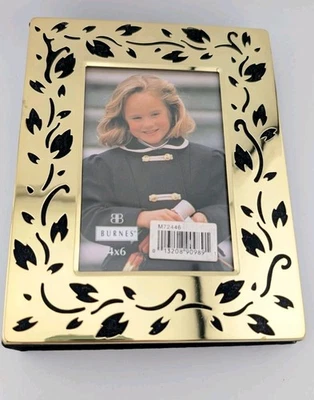 Álbum de fotos Burnes Mini Max para exterior 4x6 tono dorado y terciopelo negro nuevo en caja Foto 1 de 4