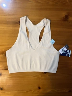DSG V-Neck Raceback Brami XL Light Sand Activewear Sports Bra Sz Extra Large - Изображение 1 из 4