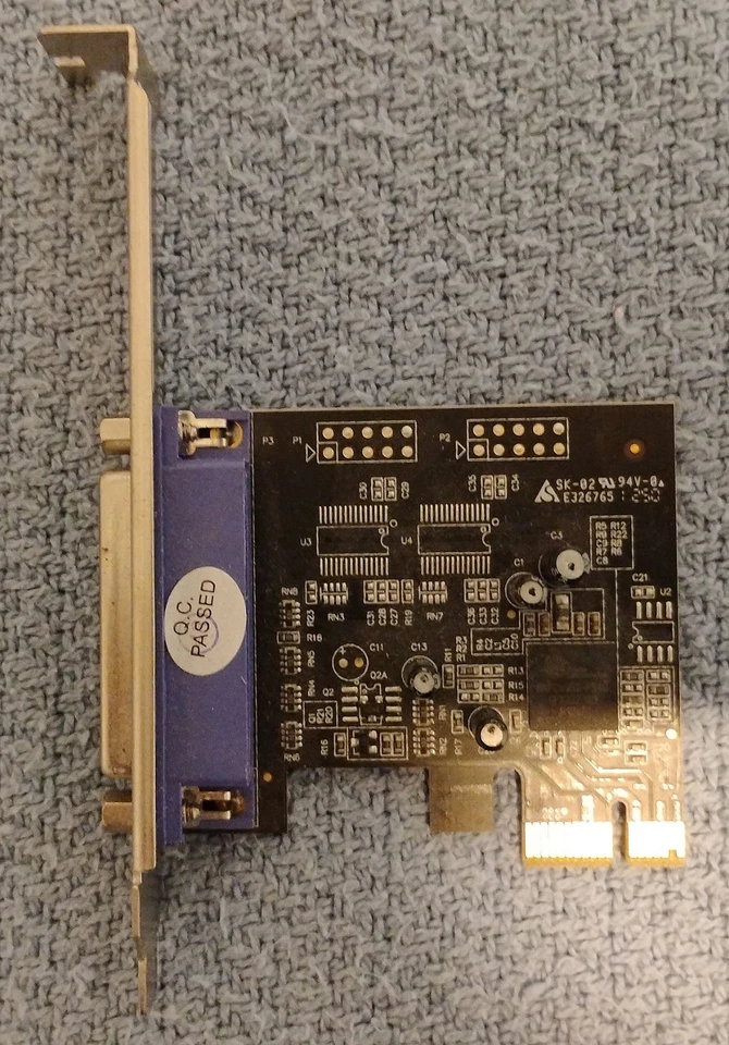 Tarjeta de impresora paralela StarTech PEX1P PCI-E x1 puerto DB25 modos SPP, EPP y ECP Foto 1 de 4