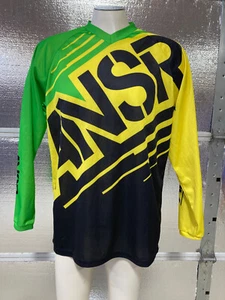 Answer Motocross Jersey - Adult - BMX Jersey - Green/Yellow - ATV Off Road - Picture 1 of 8