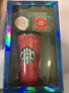 Starbucks Red Cold Cup with Cold Brew and Cookie - Picture 1 of 3