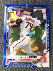 2021 Bowman Chrome Sapphire Bryce Jarvis Refractor #BCP-44 D’backs Prospect - Picture 1 of 2