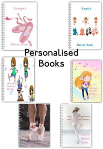 A5 PERSONALISED NOTEBOOK DANCE BALLET KID JOURNAL LOG BOOK 50 LINED BLANK PAGES 