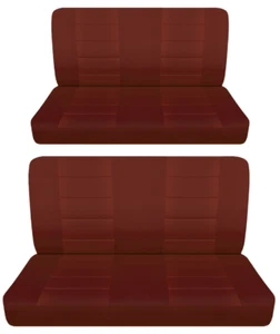 Solid Front and Rear bench car seat covers fits 1964 Chevy Impala 4 door sedan - Picture 1 of 8