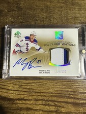Morgan Barron 2021-22 SP Authentic Future Watch Auto Patch /100 (PL) #FWAP-BA