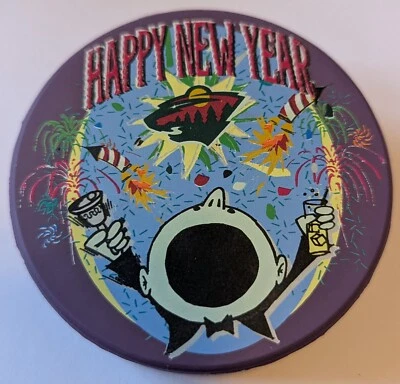 2000-2001 Feliz Año Nuevo Minnesota Wild Holiday Series Puck 1 de 500 Foto 1 de 2