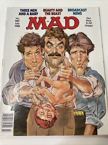 MAD Magazine #280 - July 1988 - 3 Men And A Baby Cover - Picture 1 of 6