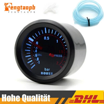 LED Digital Front Turbo Ladedruckanzeige PSI Gauge Zusatzinstrumente Auto 52mm - Bild 1 von 4