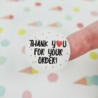110X Thank You For Your Order Stickers Heart Label Seal Stationery Gift Circle