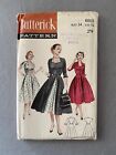 Vintage Butterick 6815 Rockabilly Full skirt Dress Sewing Pattern - Bust 34”