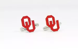 University of Oklahoma Cufflinks Sooners NCAA--Custom College OU - Picture 1 of 4