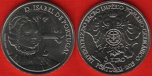 Portugal 5 euro 2015 "Isabella of Portugal" UNC - Picture 1 of 1