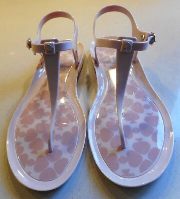 Kate Spade New York Nuevas Sandalias Jelly Rosa Pálido Correas al Tobillo Talla 10 Foto 1 de 4