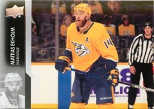 Mattias Ekholm 2021-22 Upper Deck Hockey Series 1 Card #102 Nashville Predators