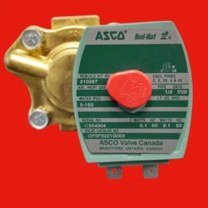 Asco Numatics OFSF8221G003 Series 221 Slow-Closing Water Solenoid Valve, 1/2" NP - Picture 1 of 5