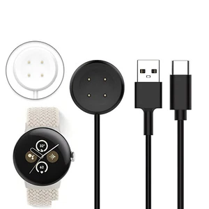 NEW Magnetic Charger Type-C USB-A Charging Cable Base For Google Pixel Watch 2 - Zdjęcie 1 z 15