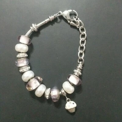 Браслет с брелоками Bella Perlina розовый белый кекс - Изображение 1 из 3