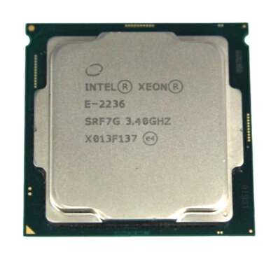 Intel Xeon E-2236 3.4GHz up to 4.8GHz 12MB 6-Core 80W LGA1151 SRF7G - Image 1 of 4