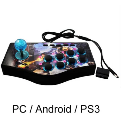 PC PS3 Android Arcade Games Fight Stick Controller Gamepad Fighting Joystick - Image 1 of 4