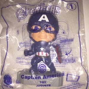 Marvel Avengers END GAME 2019 McDonald’s Happy Meal Toy CAPTAIN AMERICA 1 SEALED - Picture 1 of 2