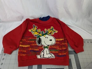 Vintage Peanuts Weihnachten Snoopy Kinder Shirt Langarm 1973 siehe Maße - Bild 1 von 8