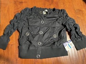 Jolt Juniors Girl  Coats & Jackets XL Ruffle  Sleeves Black - Picture 1 of 7