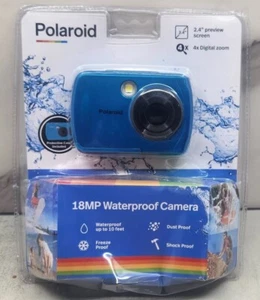 Cámara impermeable Polaroid 18 MP verde azulado zoom digital 4x IE048 - bajo el agua - Imagen 1 de 3