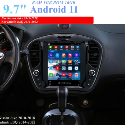 9.7" Android 11 Stereo Radio Head Unit GPS Navi 1+16GB For Nissan Juke 2010-2018 - Imagem 1 de 4