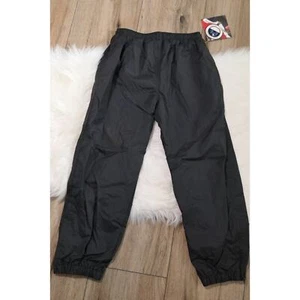 NWT Vintage 90s Youth Medium YM HOLLOWAY Lined Black Windbreaker Track Pants - Picture 1 of 11