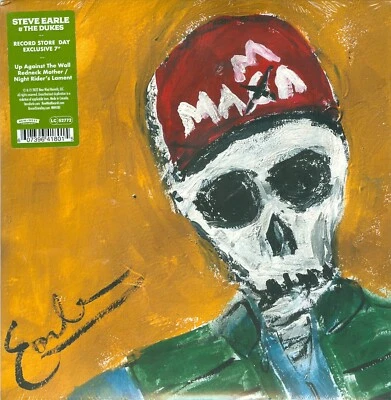 Steve Earle The Dukes 7" 45 RSD Vinyl Up Against the Wall Redneck Mother 1/4000 - Image 1 of 2